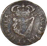 1681 Ireland Halfpenny - Copper Coin