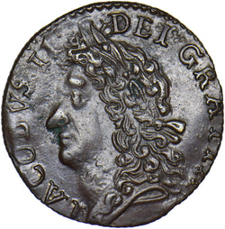 1689 (November) Ireland Gunmoney Shilling - James II Copper/Brass Coin