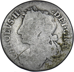 1682 Scotland 1/4 Dollar - Charles II Silver Coin