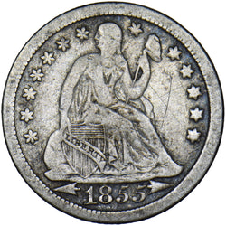 1855 USA Dime - Silver Coin