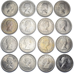 1953 - 1970 Florins Lot inc. High Grades (16 Coins) - British Coins - Date Run