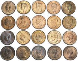 1937 - 1956 High Grade Farthings Lot (20 Coins) - British Bronze Coins