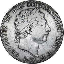 1819 LIX Crown - George III British Silver Coin