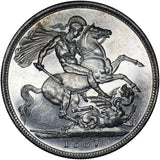 1887 Crown - Victoria British Silver Coin - Superb