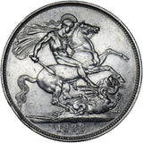 1888 Crown - Victoria British Silver Coin - Nice