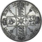 1889 Double Florin - Victoria British Silver Coin - Nice