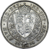 1898 Halfcrown - Victoria British Silver Coin - Very Nice