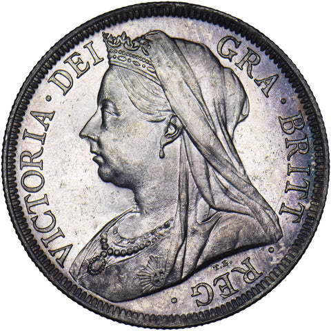 1901 Halfcrown - Victoria British Silver Coin - Superb