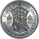 1937 Proof Halfcrown - George VI British Silver Coin - Superb