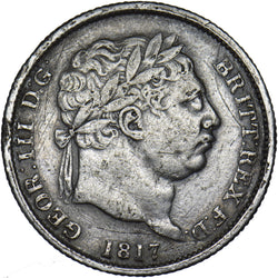1817 Shilling - George III British Silver Coin
