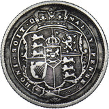 1819 Shilling (9 Over 9) - George III British Silver Coin