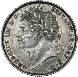1821 Shilling - George IV British Silver Coin - Very Nice