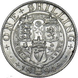 1894 Shilling - Victoria British Silver Coin - Very Nice
