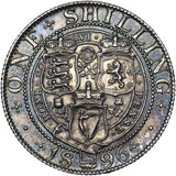 1896 Shilling - Victoria British Silver Coin - Very Nice