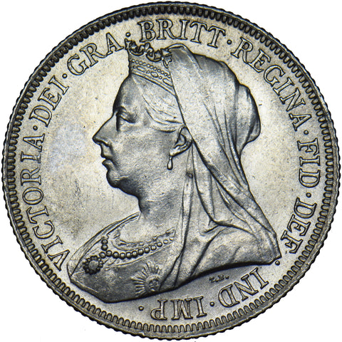 1898 Shilling - Victoria British Silver Coin - Superb