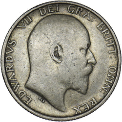 1907 Shilling - Edward VII British Silver Coin