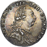 1787 Sixpence - George III British Silver Coin - Very Nice