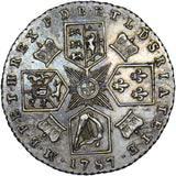 1787 Sixpence - George III British Silver Coin - Very Nice