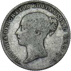 1864 Sixpence - Victoria British Silver Coin