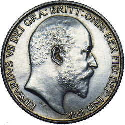 1902 Matt Proof Sixpence - Edward VII British Silver Coin - Very Nice