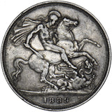 1889 Crown - Victoria British Silver Coin
