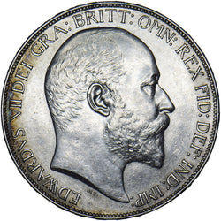 1902 Crown - Edward VII British Silver Coin - Very Nice