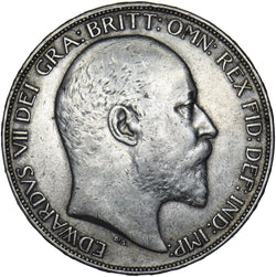 1902 Crown - Edward VII British Silver Coin - Nice