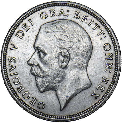 1933 Crown - George V British Silver Coin - Very Nice