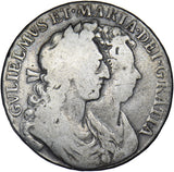 1689 Halfcrown - William & Mary British Silver Coin