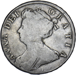 1707 E Halfcrown (Edinburgh Mint) - Anne British Silver Coin