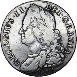 1746 Lima Halfcrown - George II British Silver Coin