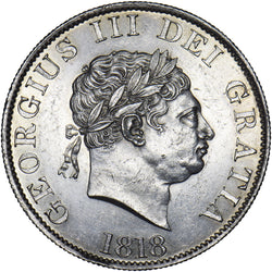 1818 Halfcrown - George III British Silver Coin - Superb