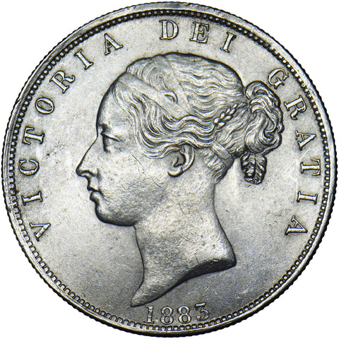 1883 Halfcrown - Victoria British Silver Coin - Superb