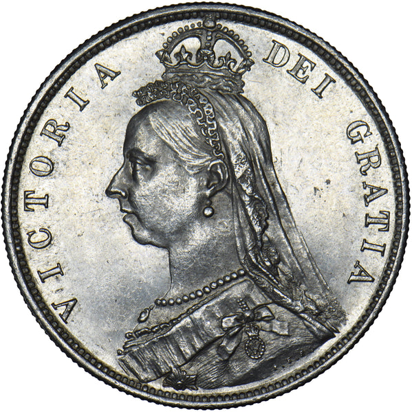 1887 Halfcrown - Victoria British Silver Coin - Superb