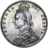 1889 Halfcrown - Victoria British Silver Coin - Very Nice