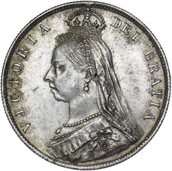 1890 Halfcrown - Victoria British Silver Coin - Very Nice
