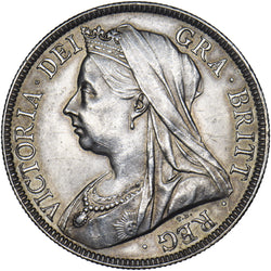 1895 Halfcrown - Victoria British Silver Coin - Very Nice