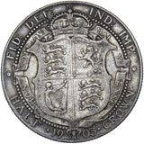 1903 Halfcrown - Edward VII British Silver Coin