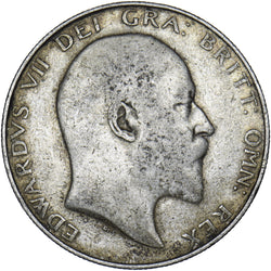 1908 Halfcrown - Edward VII British Silver Coin