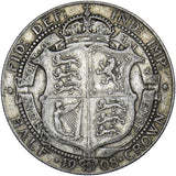 1908 Halfcrown - Edward VII British Silver Coin