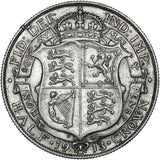 1913 Halfcrown - George V British Silver Coin - Nice