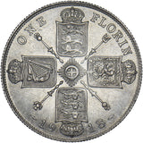 1918 Florin - George V British Silver Coin - Very Nice