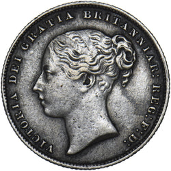 1865 Shilling (Die no. 125) - Victoria British Silver Coin - Nice
