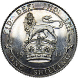 1911 Proof Shilling - George V British Silver Coin - Superb