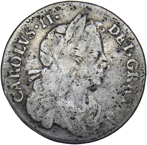 1684 Sixpence - Charles II British Silver Coin
