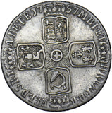 1757 Sixpence - George II British Silver Coin - Nice