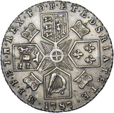 1787 Sixpence - George III British Silver Coin - Very Nice