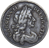 1673 Threepence - Charles II British Silver Coin - Nice