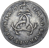 1673 Threepence - Charles II British Silver Coin - Nice
