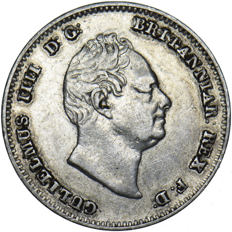 1836 Threepence - William IV British Silver Coin - Nice